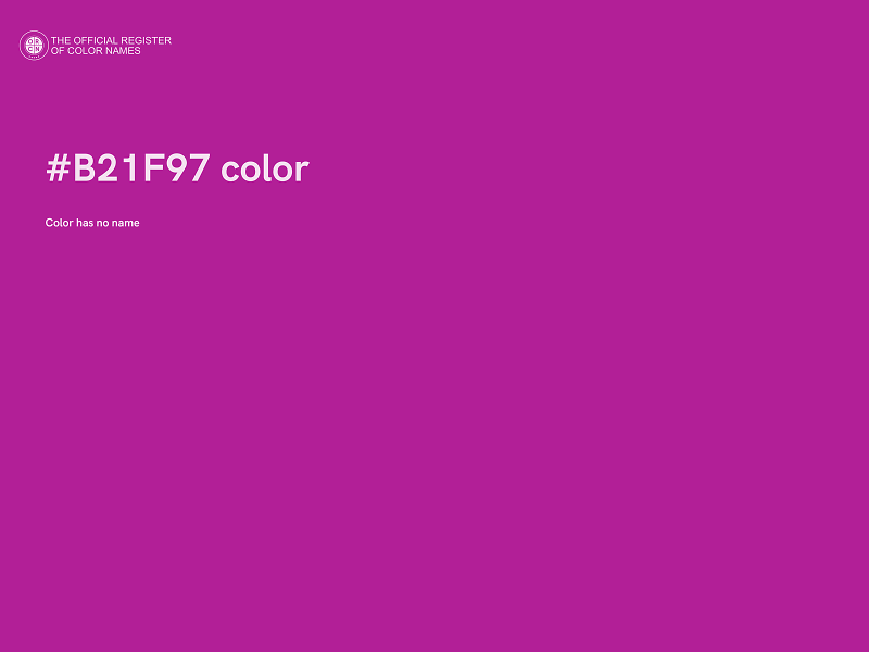 #B21F97 color image