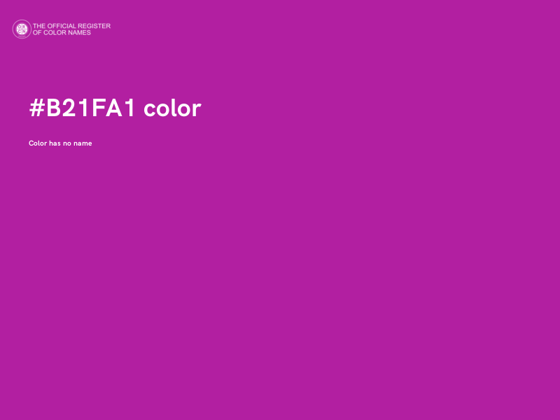 #B21FA1 color image