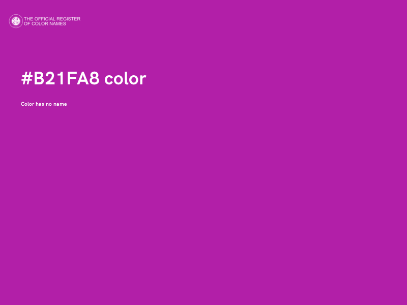 #B21FA8 color image