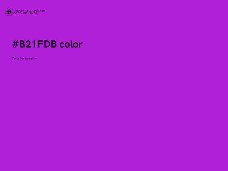 #B21FDB color image