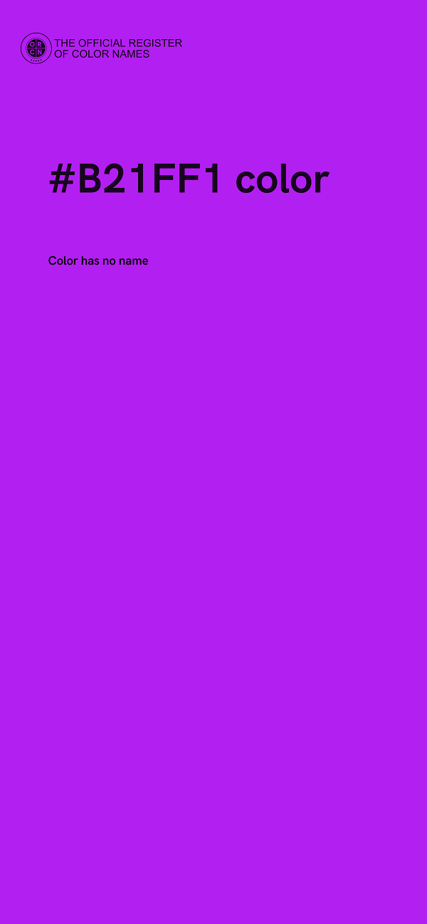 #B21FF1 color image