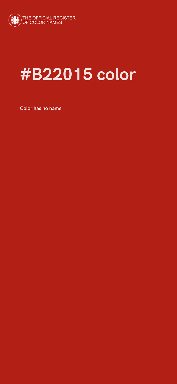 #B22015 color image