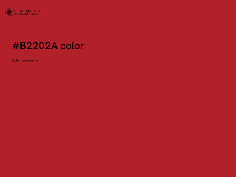 #B2202A color image