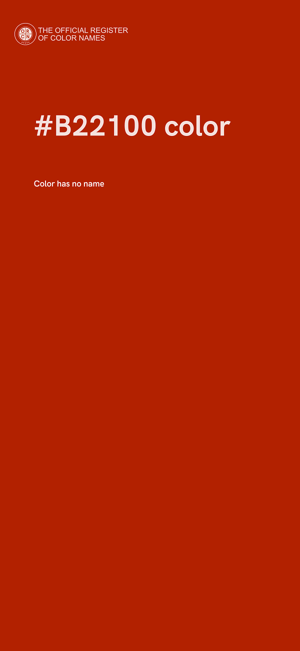 #B22100 color image