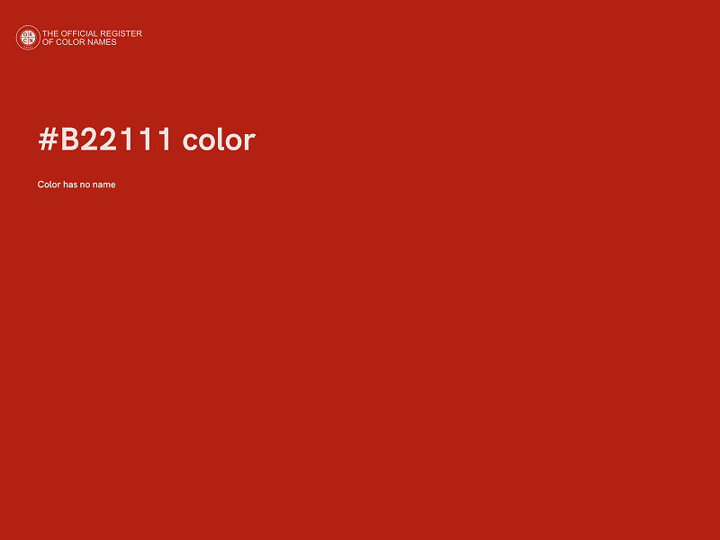 #B22111 color image