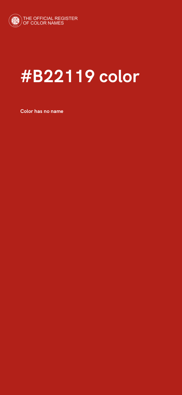 #B22119 color image