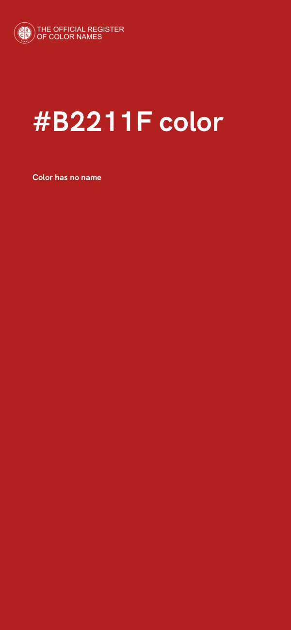 #B2211F color image