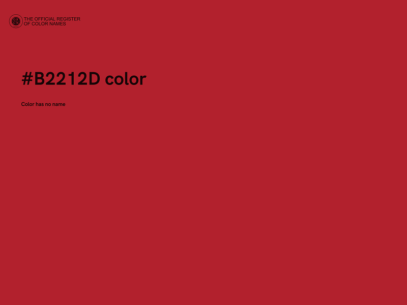 #B2212D color image