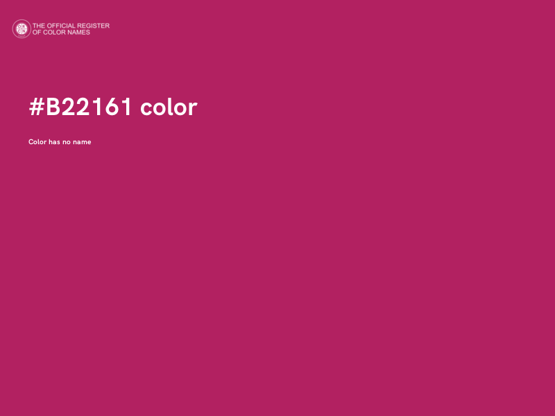 #B22161 color image