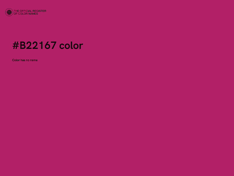 #B22167 color image