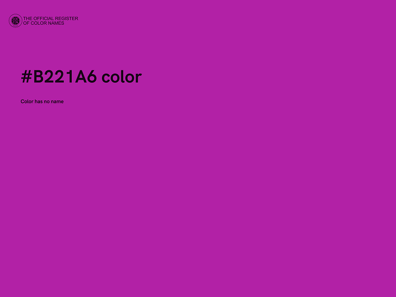 #B221A6 color image