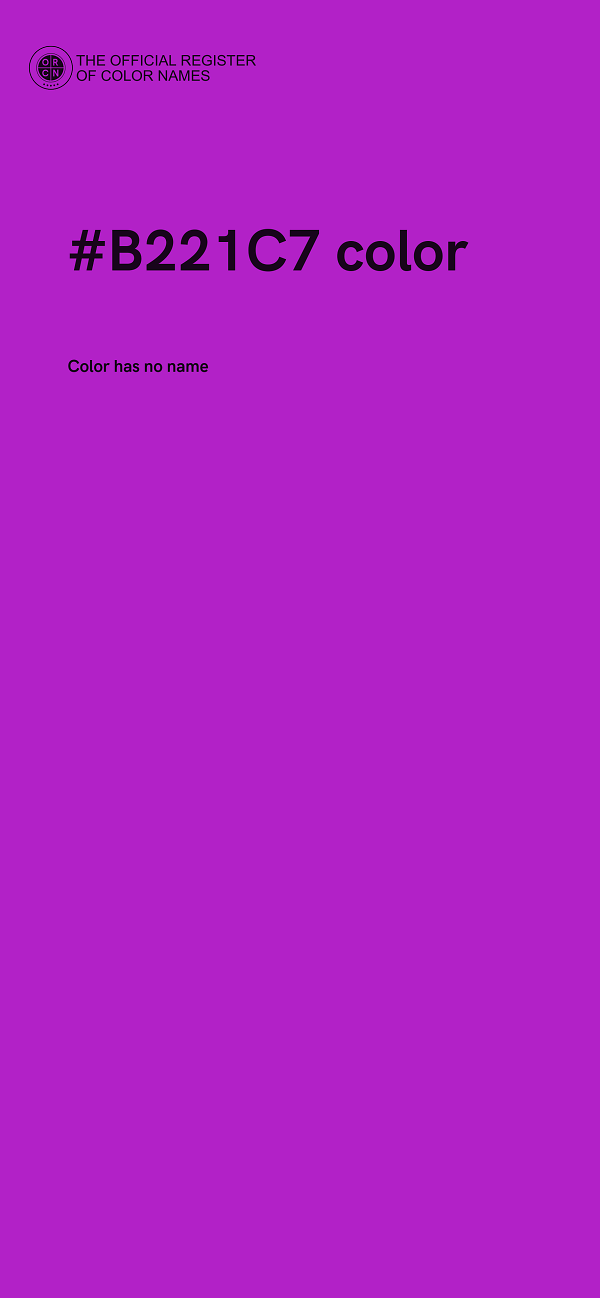 #B221C7 color image