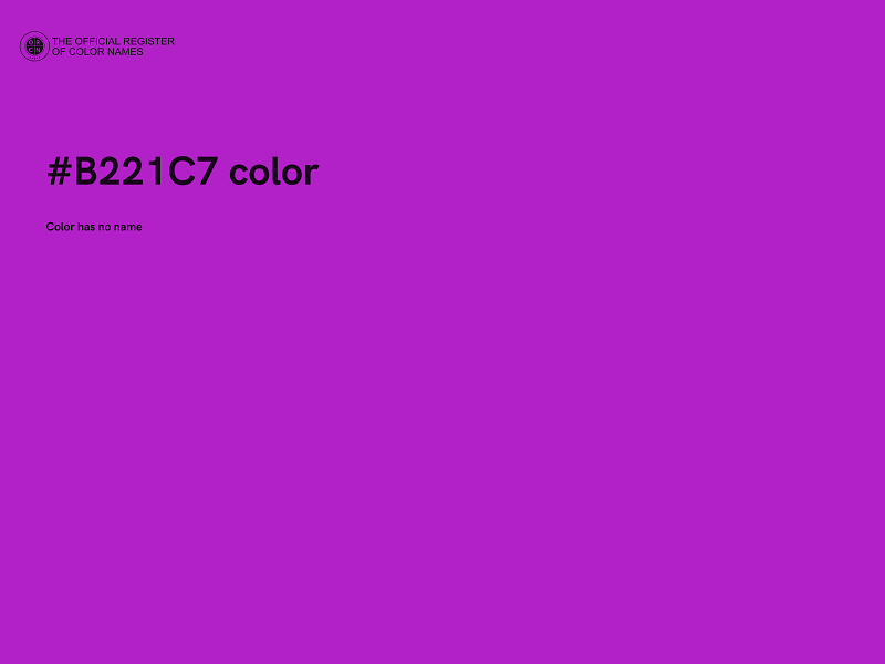 #B221C7 color image