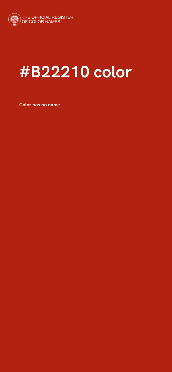 #B22210 color image