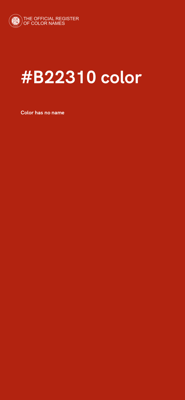 #B22310 color image