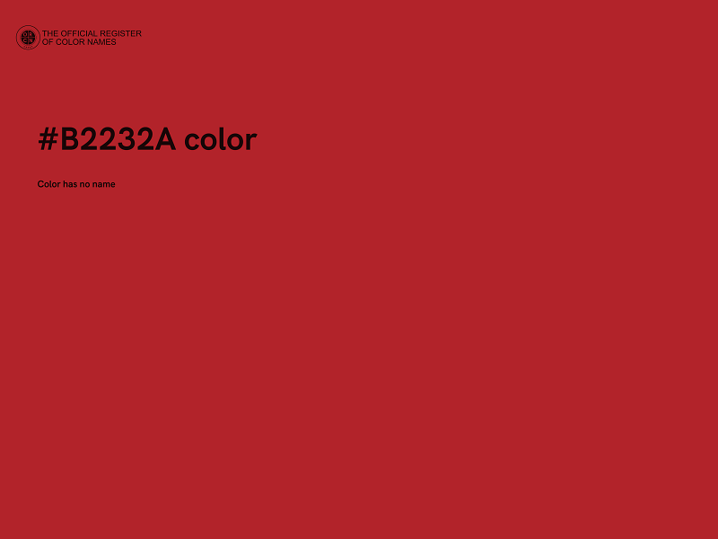 #B2232A color image