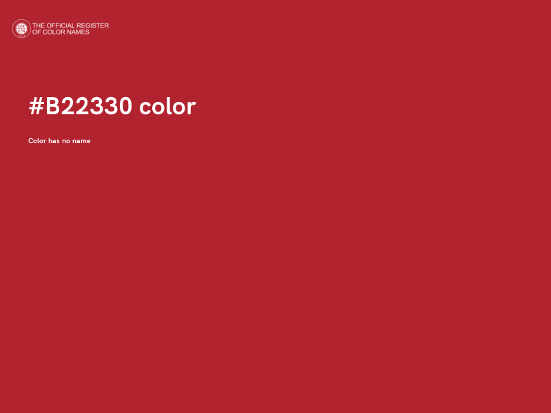 #B22330 color image