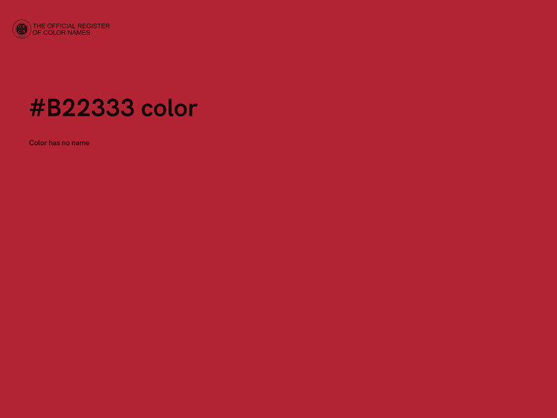 #B22333 color image