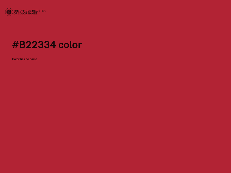 #B22334 color image