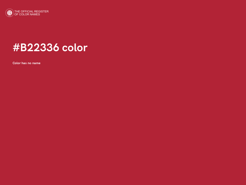 #B22336 color image