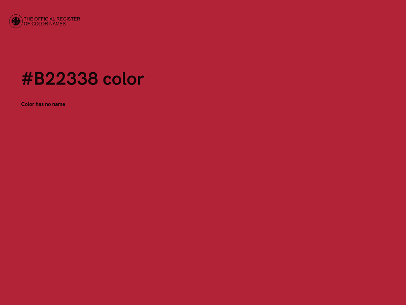 #B22338 color image