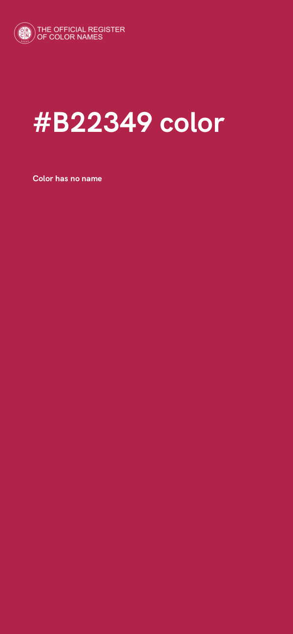 #B22349 color image
