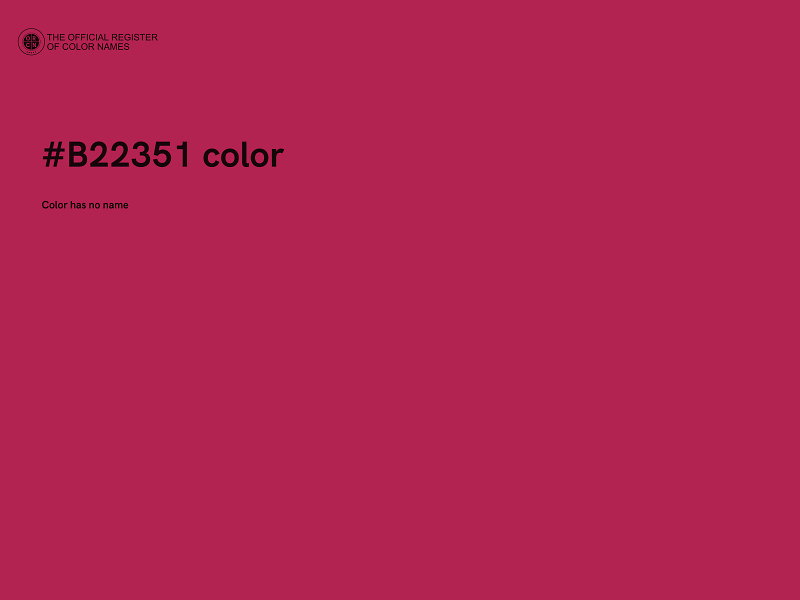 #B22351 color image