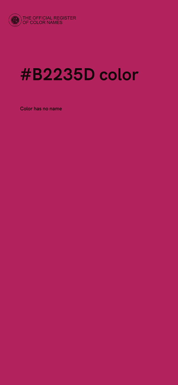 #B2235D color image