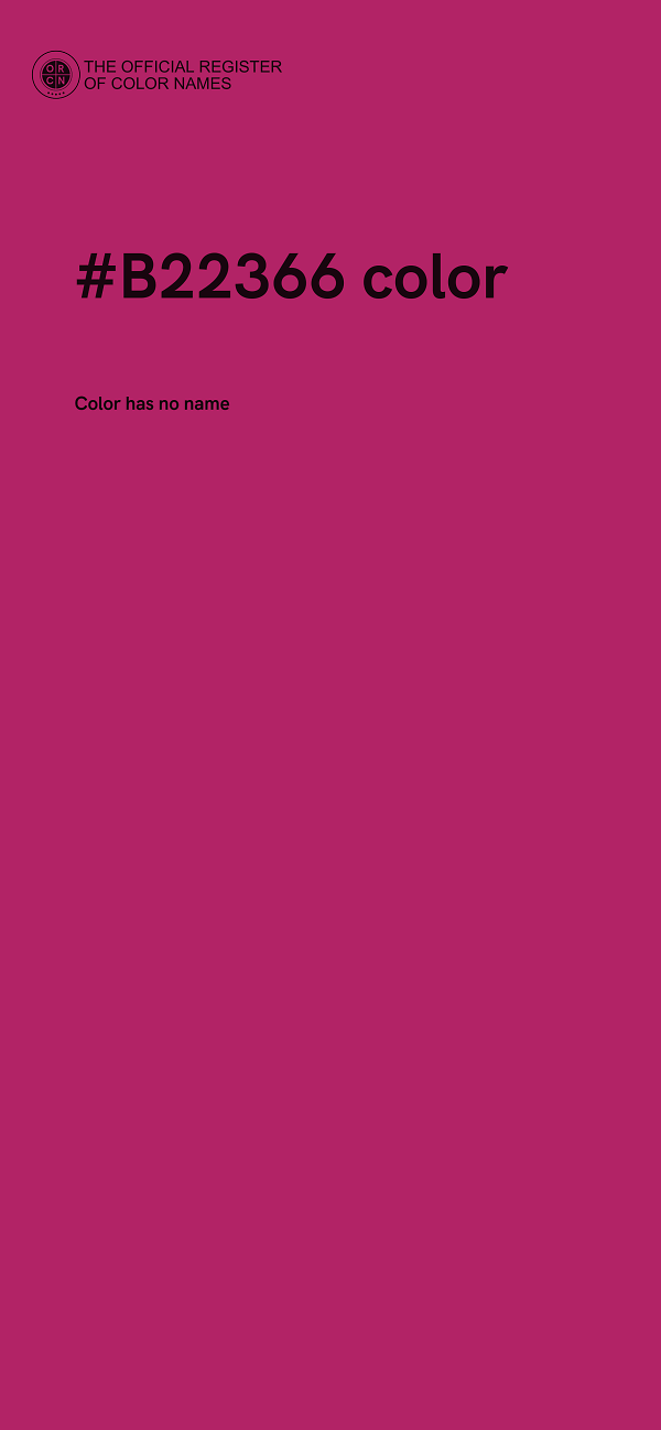 #B22366 color image