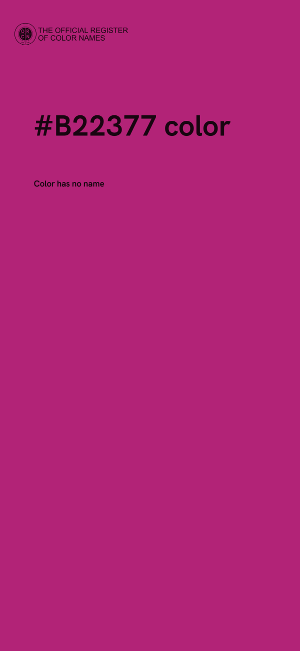 #B22377 color image