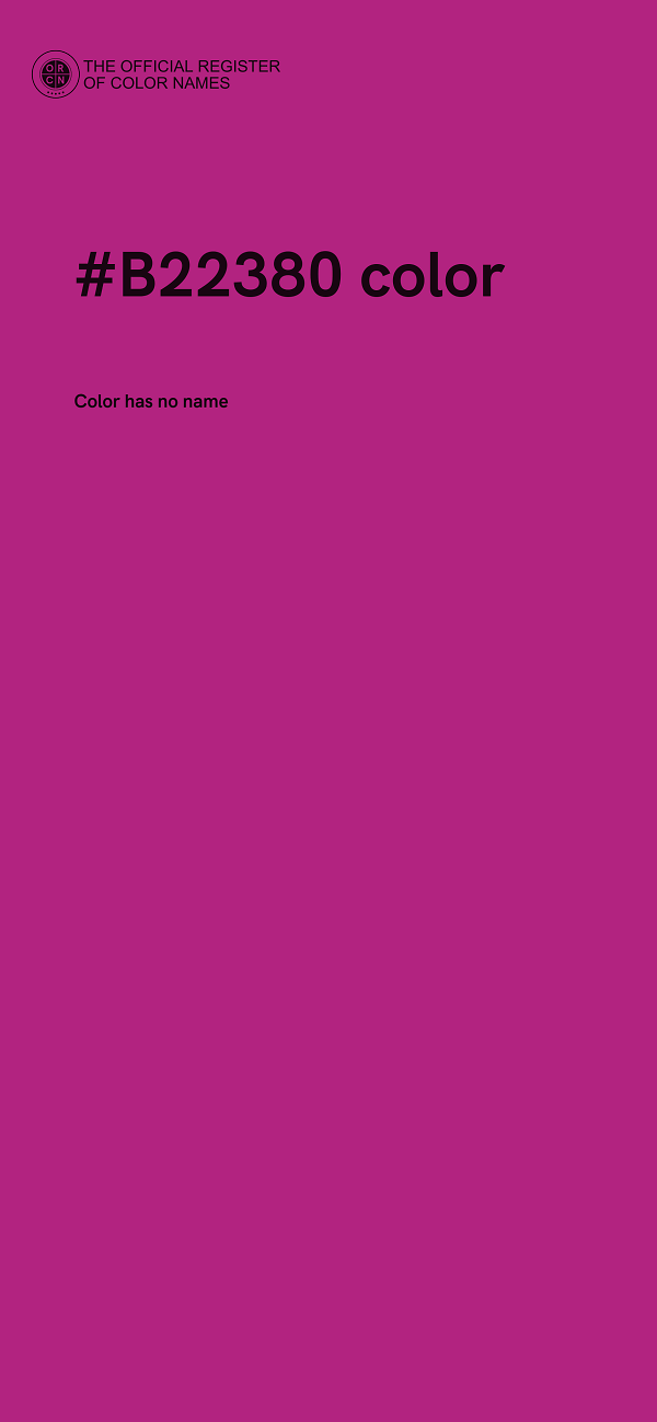 #B22380 color image