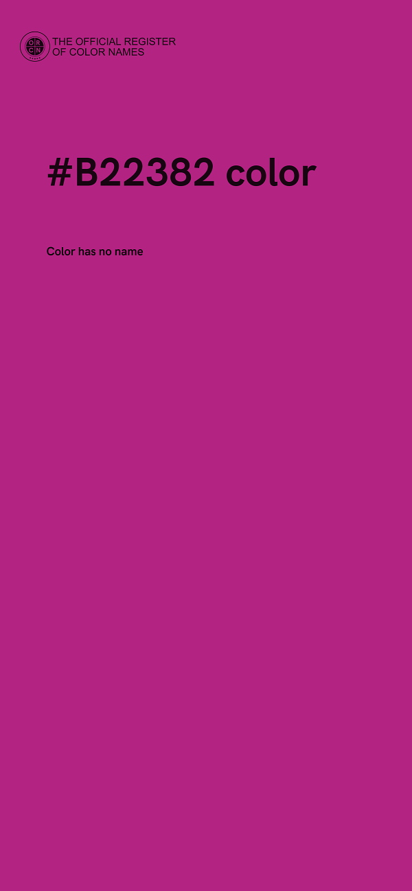 #B22382 color image
