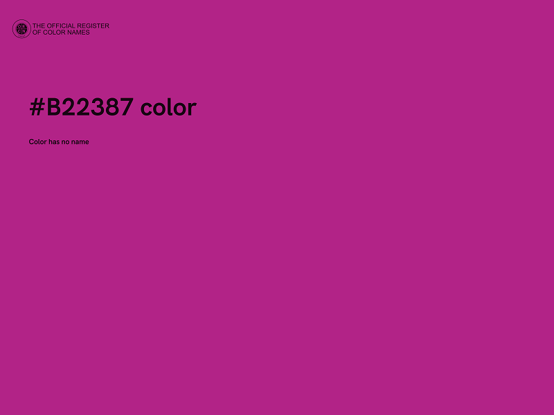 #B22387 color image