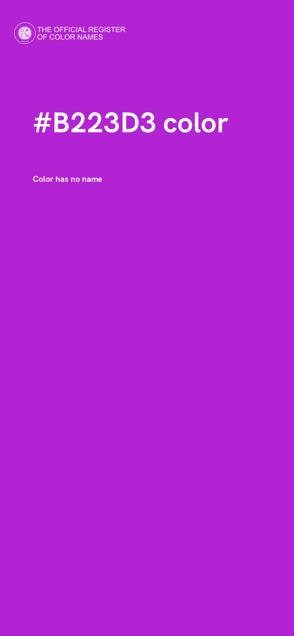 #B223D3 color image