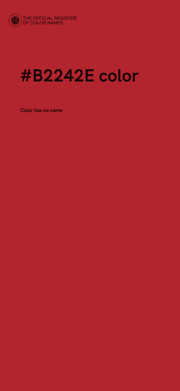 #B2242E color image