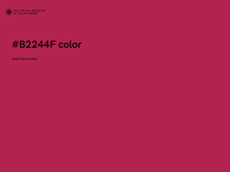 #B2244F color image