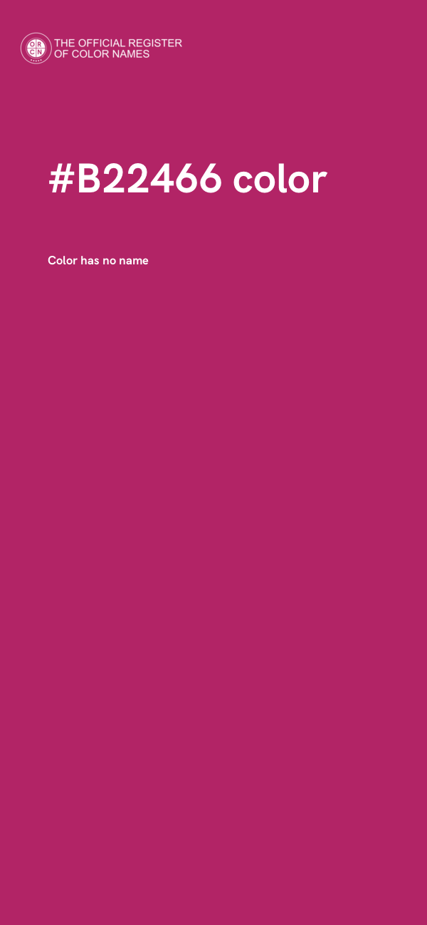 #B22466 color image