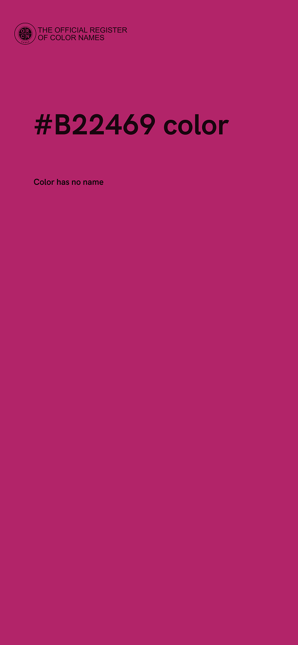 #B22469 color image
