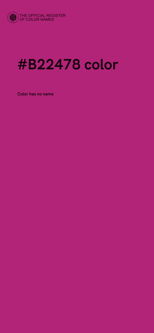 #B22478 color image