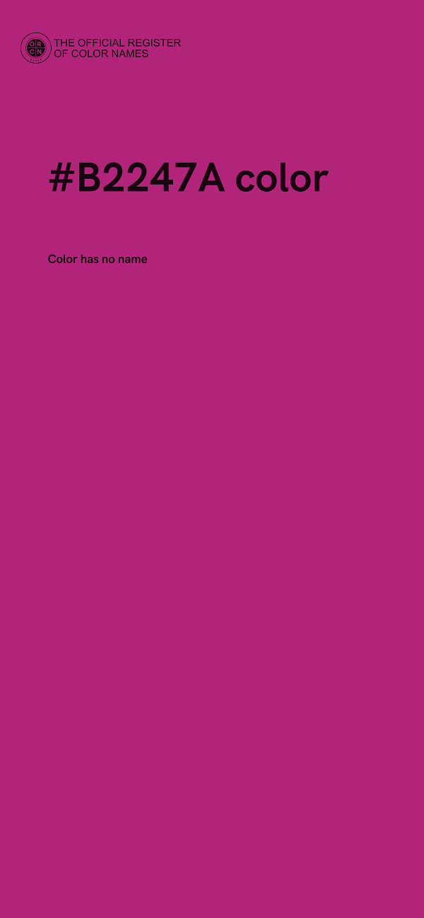 #B2247A color image