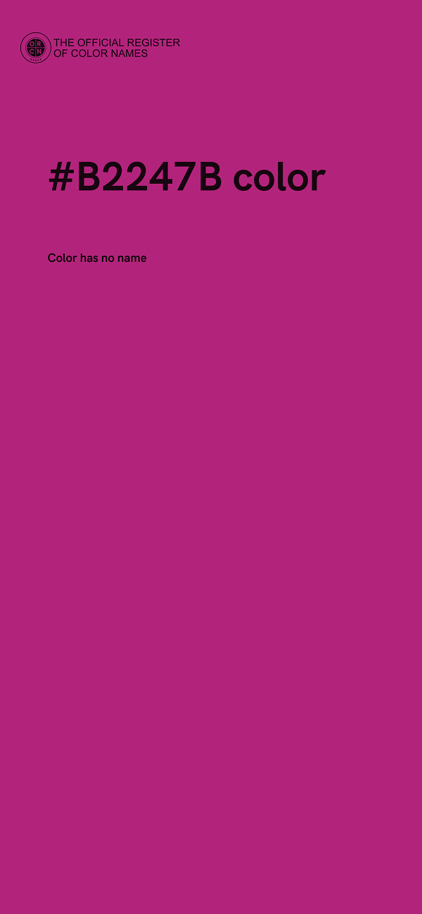 #B2247B color image