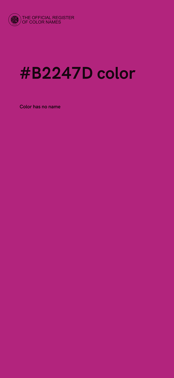 #B2247D color image