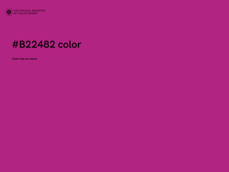 #B22482 color image