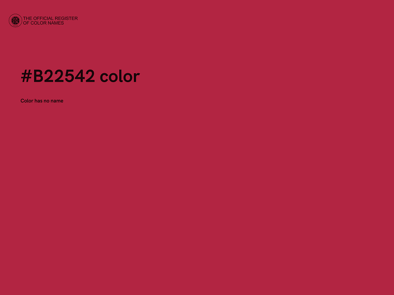 #B22542 color image