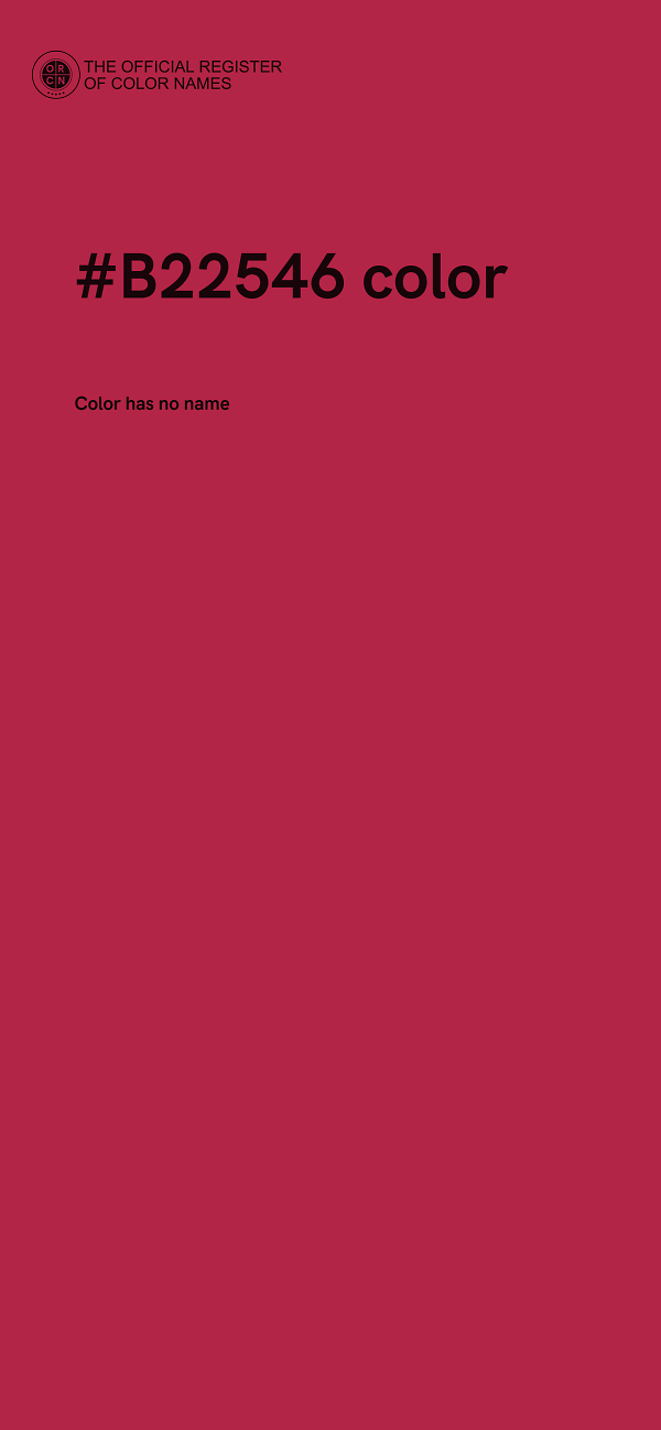 #B22546 color image
