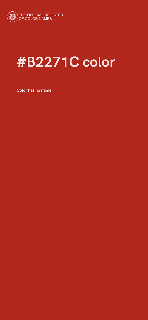 #B2271C color image
