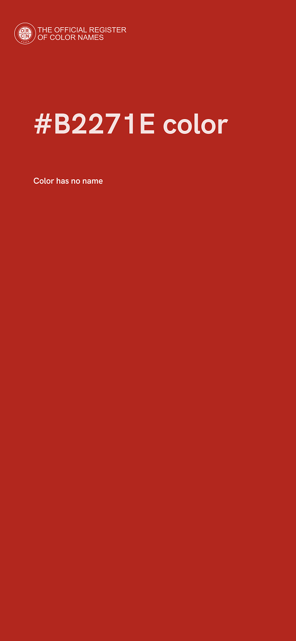 #B2271E color image