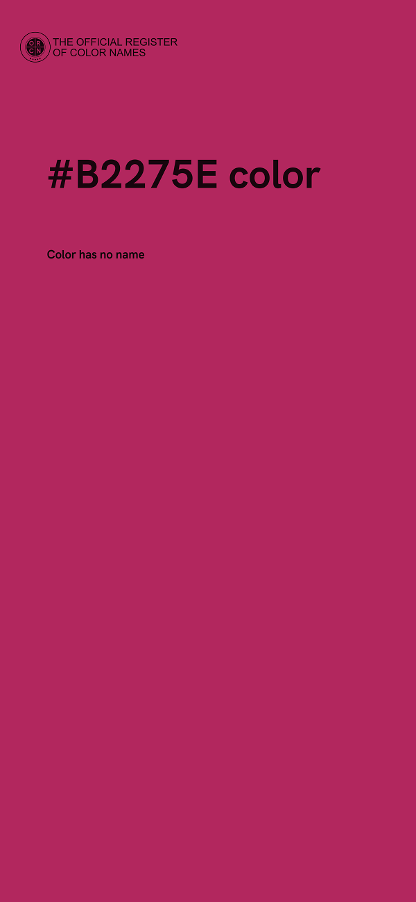 #B2275E color image