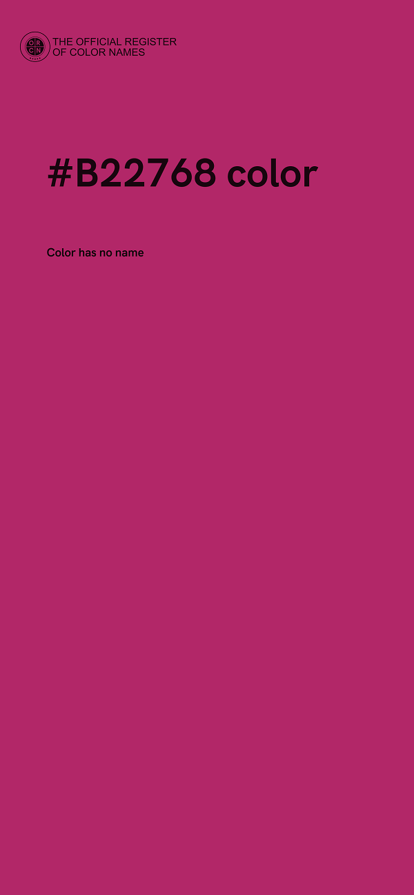 #B22768 color image