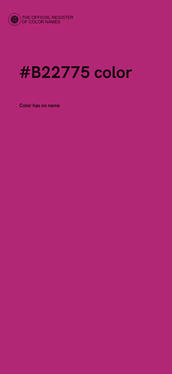 #B22775 color image